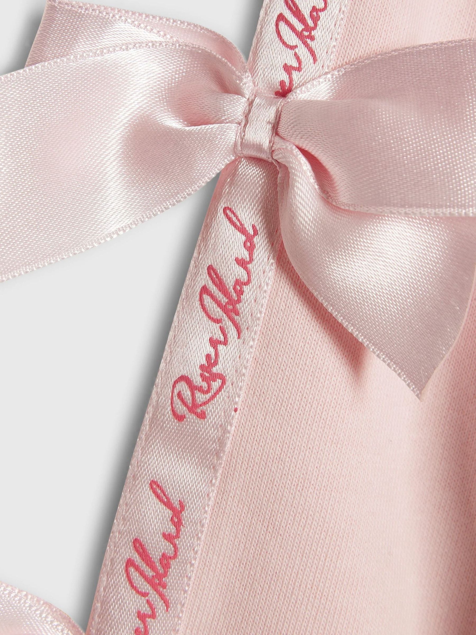 River Island Pink Bow Cinched Sweatshirt & Trackset image 4