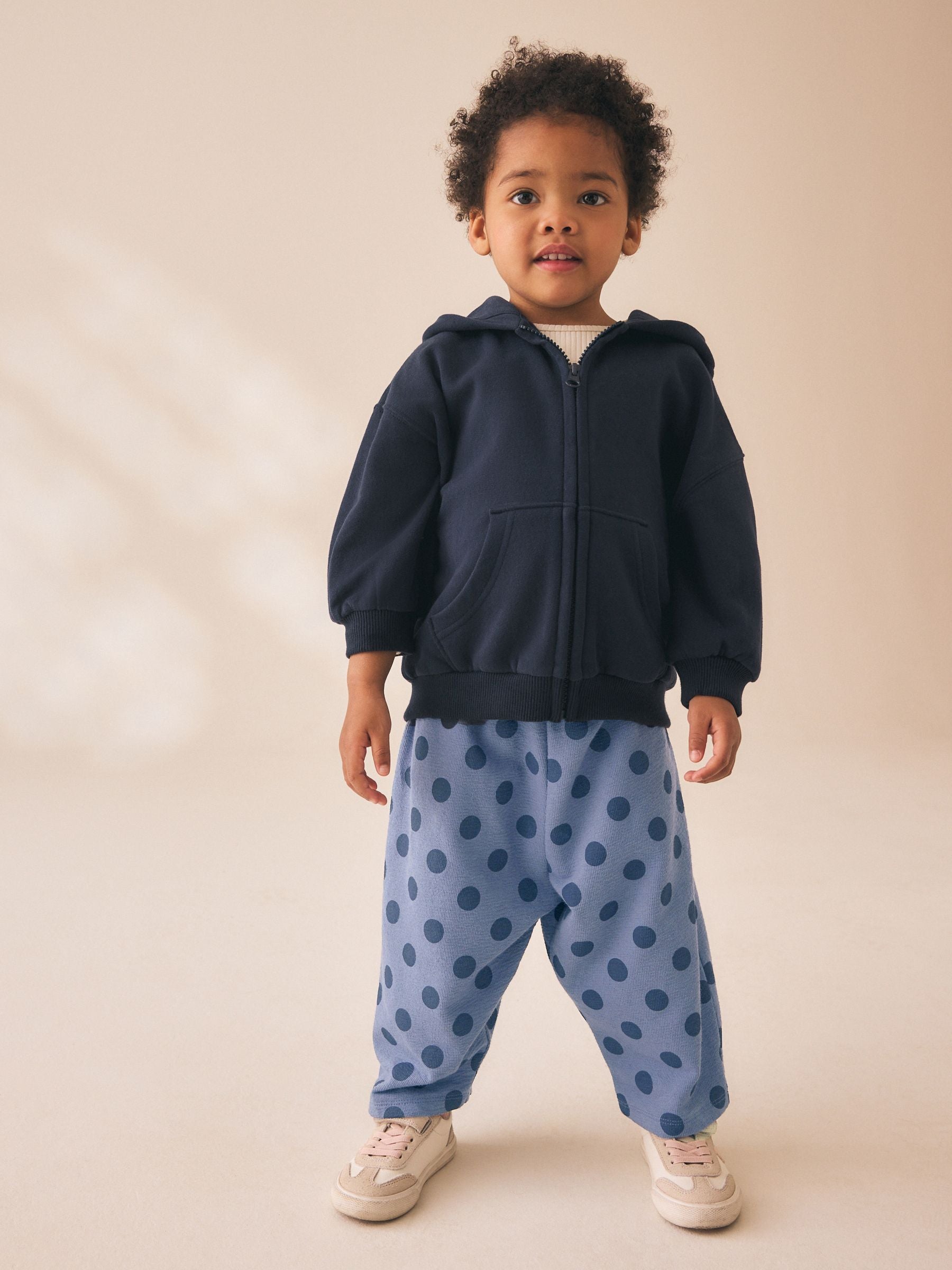 Blue Spot Barrel Leg Trousers (3mths-7yrs) image 2