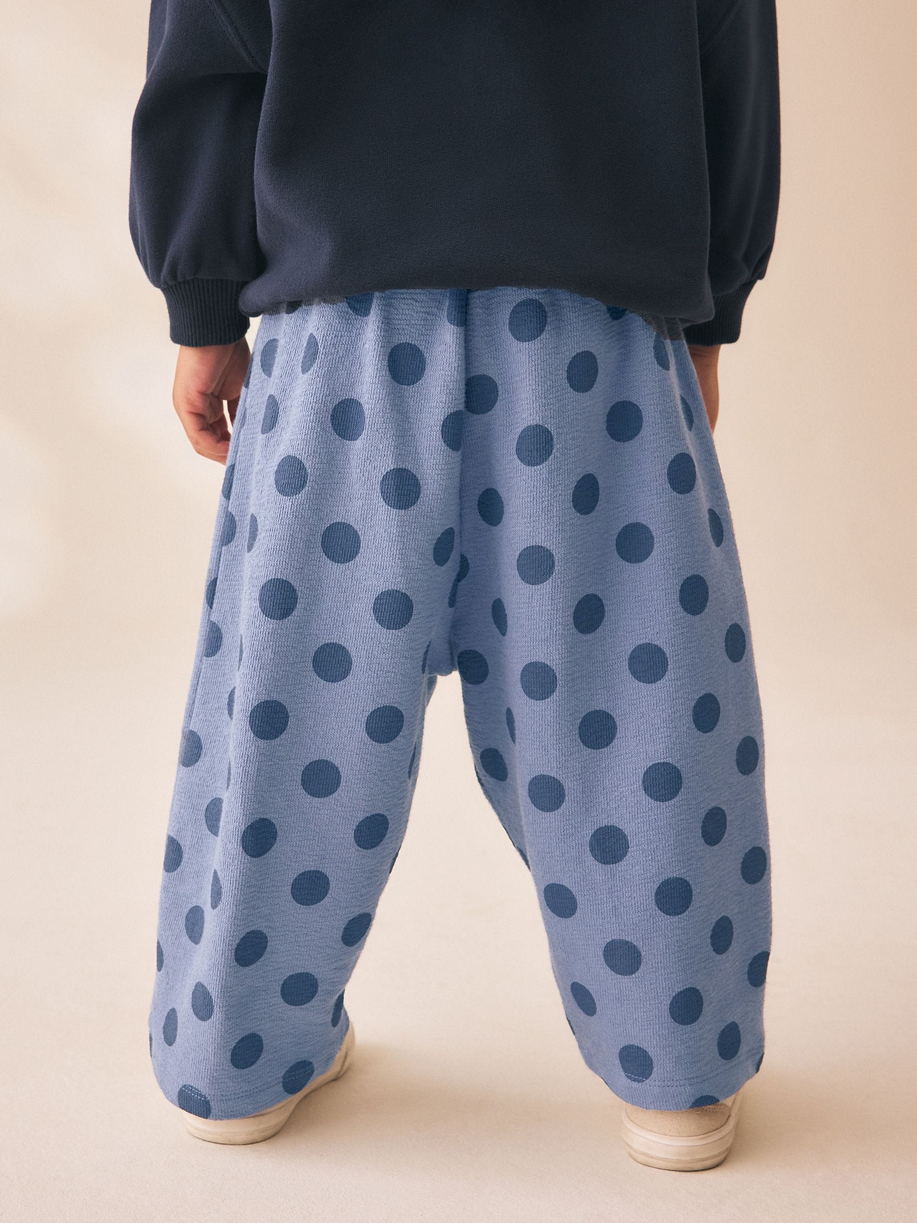 Blue Spot Barrel Leg Trousers (3mths-7yrs) image 3