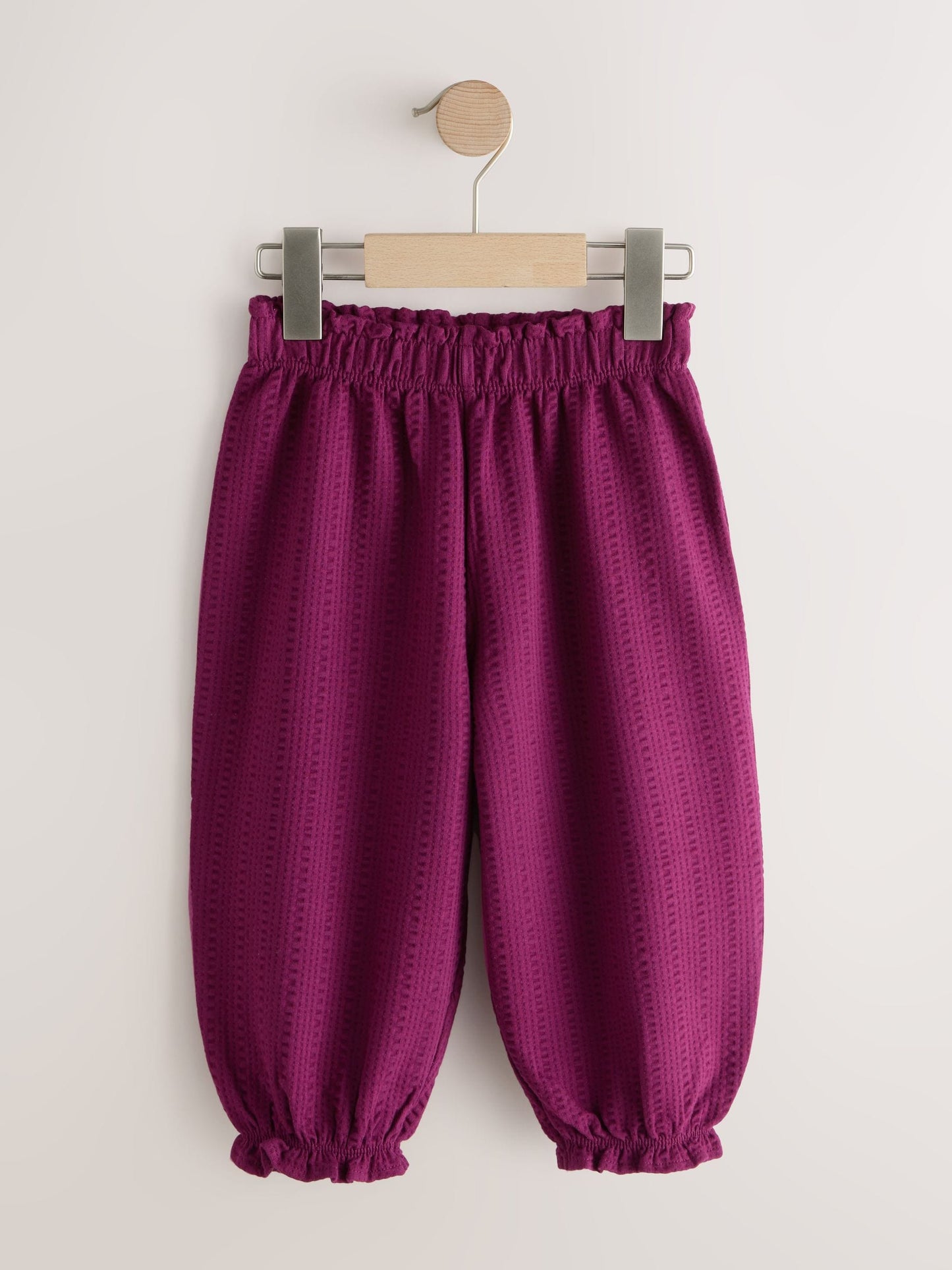 Purple Textured Bloomer Trousers (3mths-7yrs) image 5