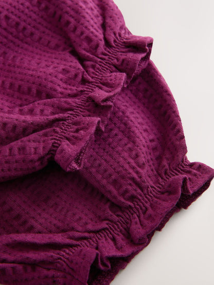 Purple Textured Bloomer Trousers (3mths-7yrs) image 8