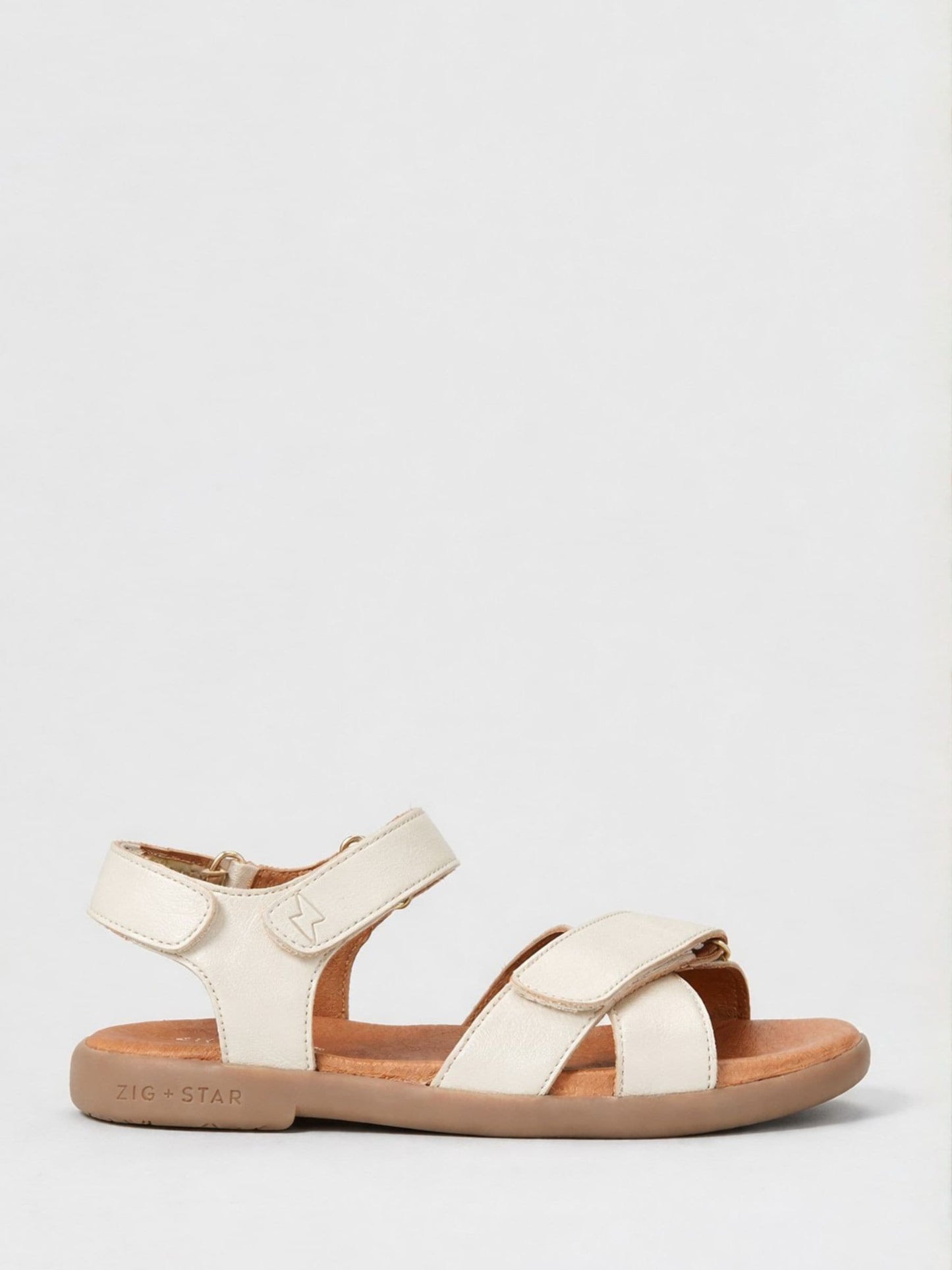 Zig+Star White Rae Junior Cross-Strap Sandals image 1