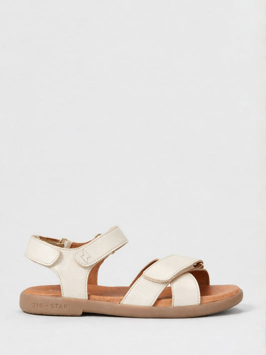 Zig+Star White Rae Junior Cross-Strap Sandals image 1