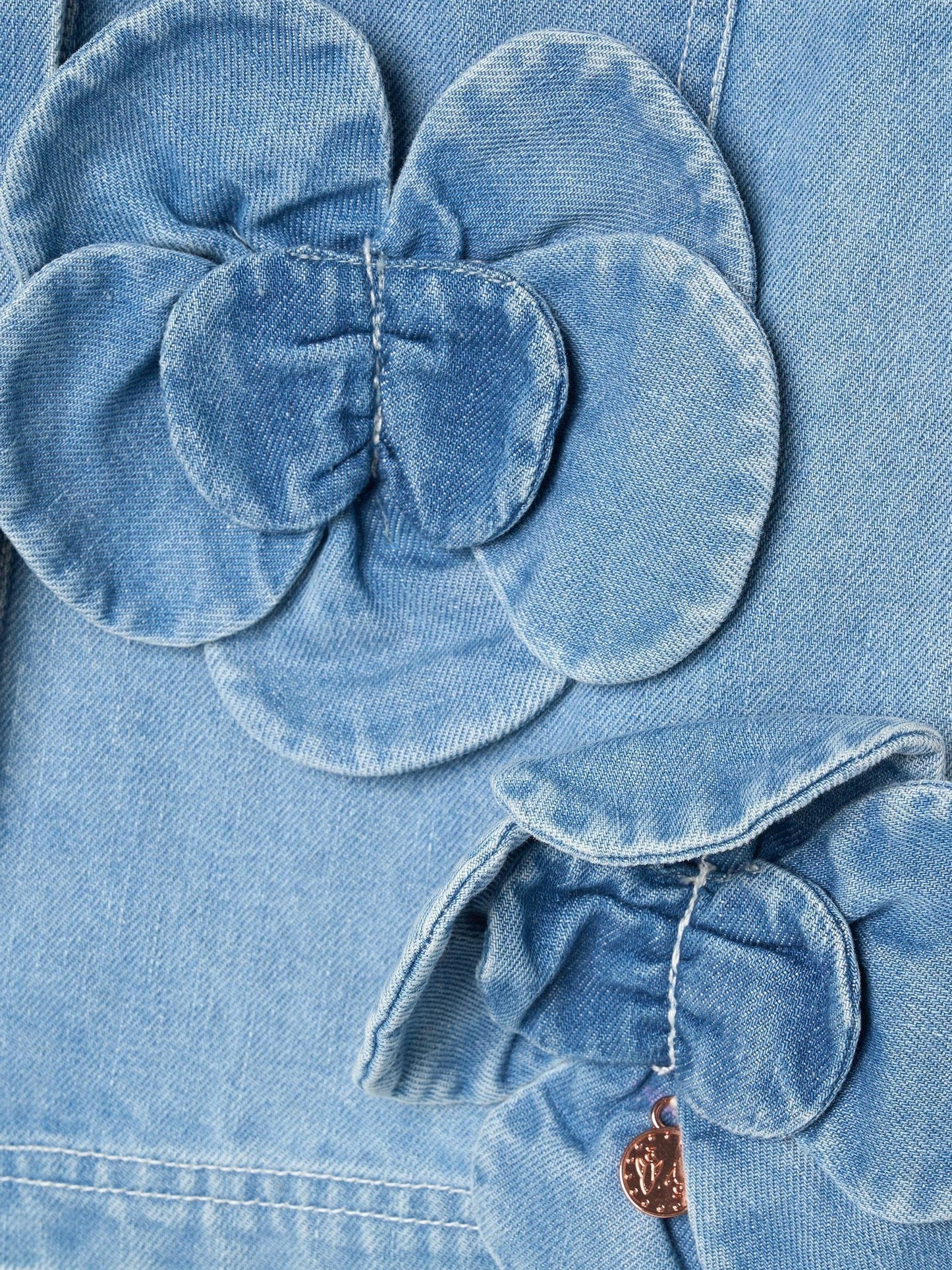 Dsiney Kidz - Angel & Rocket Blue Eden 3D Flower Denim Shirt image 8