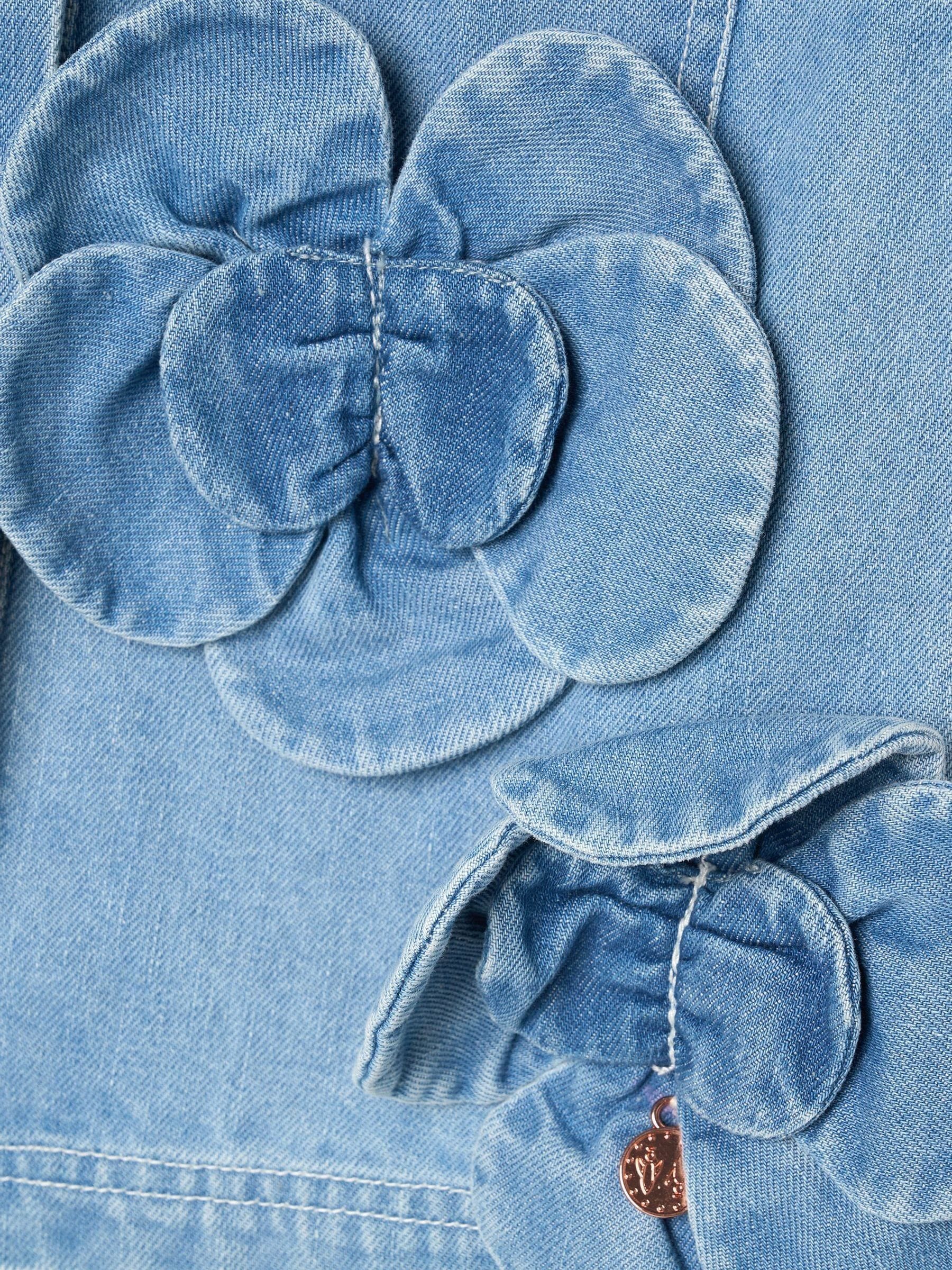 Dsiney Kidz - Angel & Rocket Blue Eden 3D Flower Denim Shirt image 8