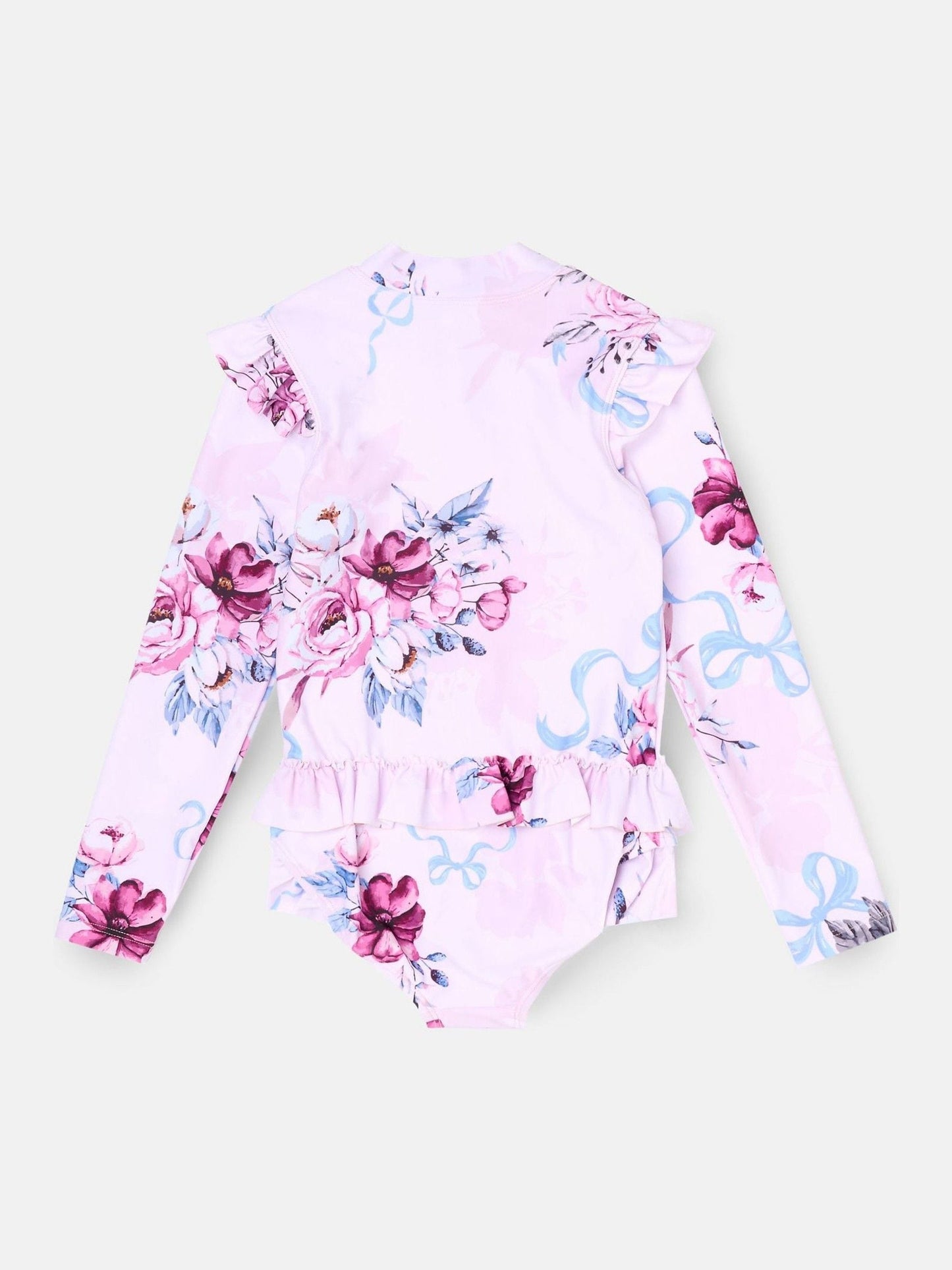 Dsiney Kidz - Angel & Rocket Pink Pearl Floral Sunsafe Long Sleeve Swimsuit image 4