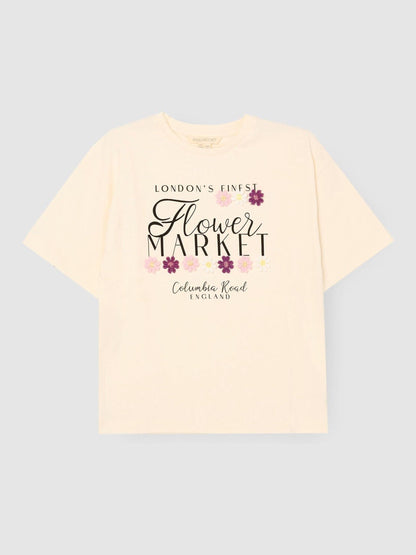 Dsiney Kidz - Angel & Rocket White Annie Flower Market T-Shirt image 4