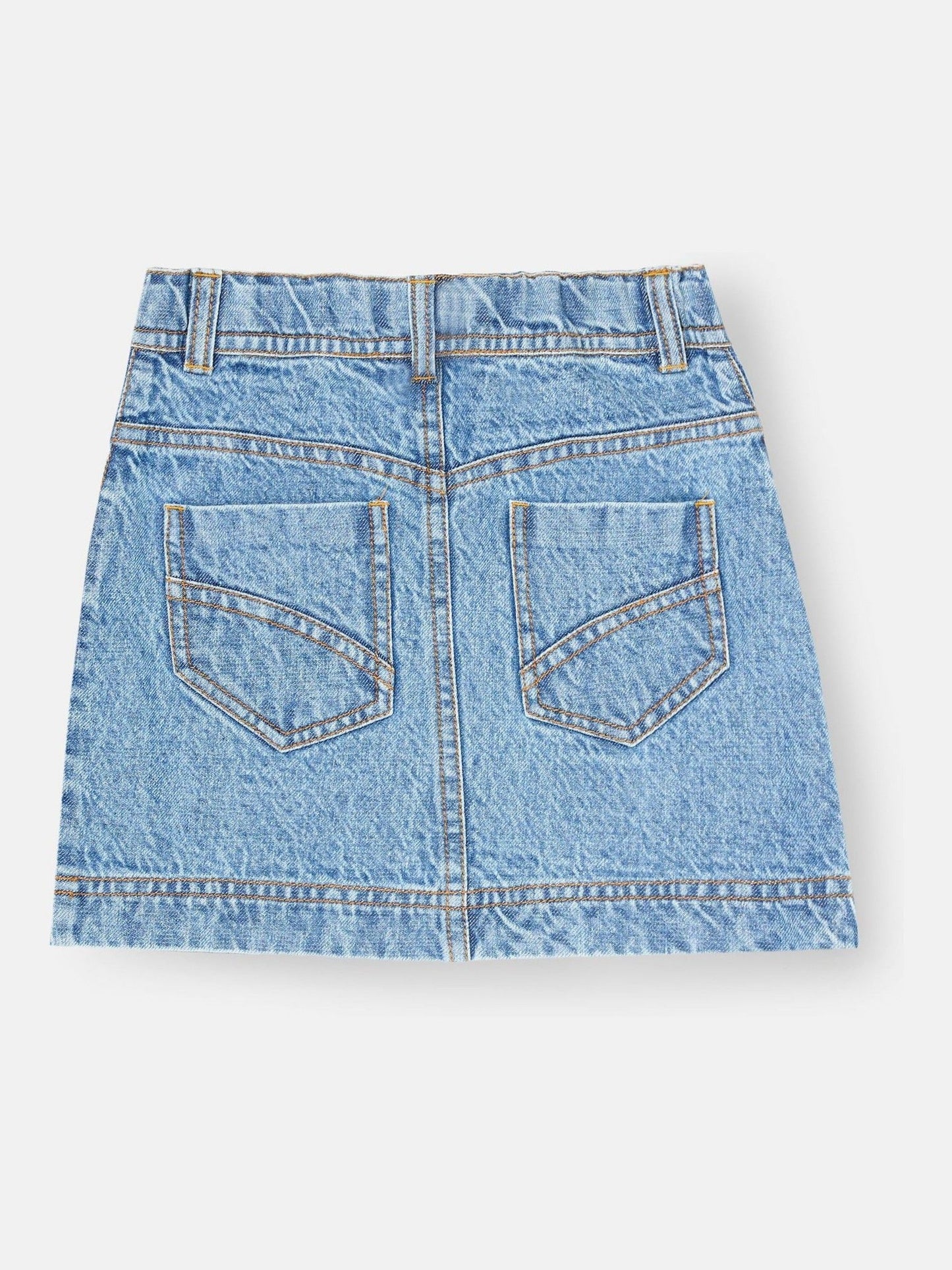 Dsiney Kidz - Angel & Rocket Blue Kendal Aysmmetric Waist Denim Mini Skirt image 5