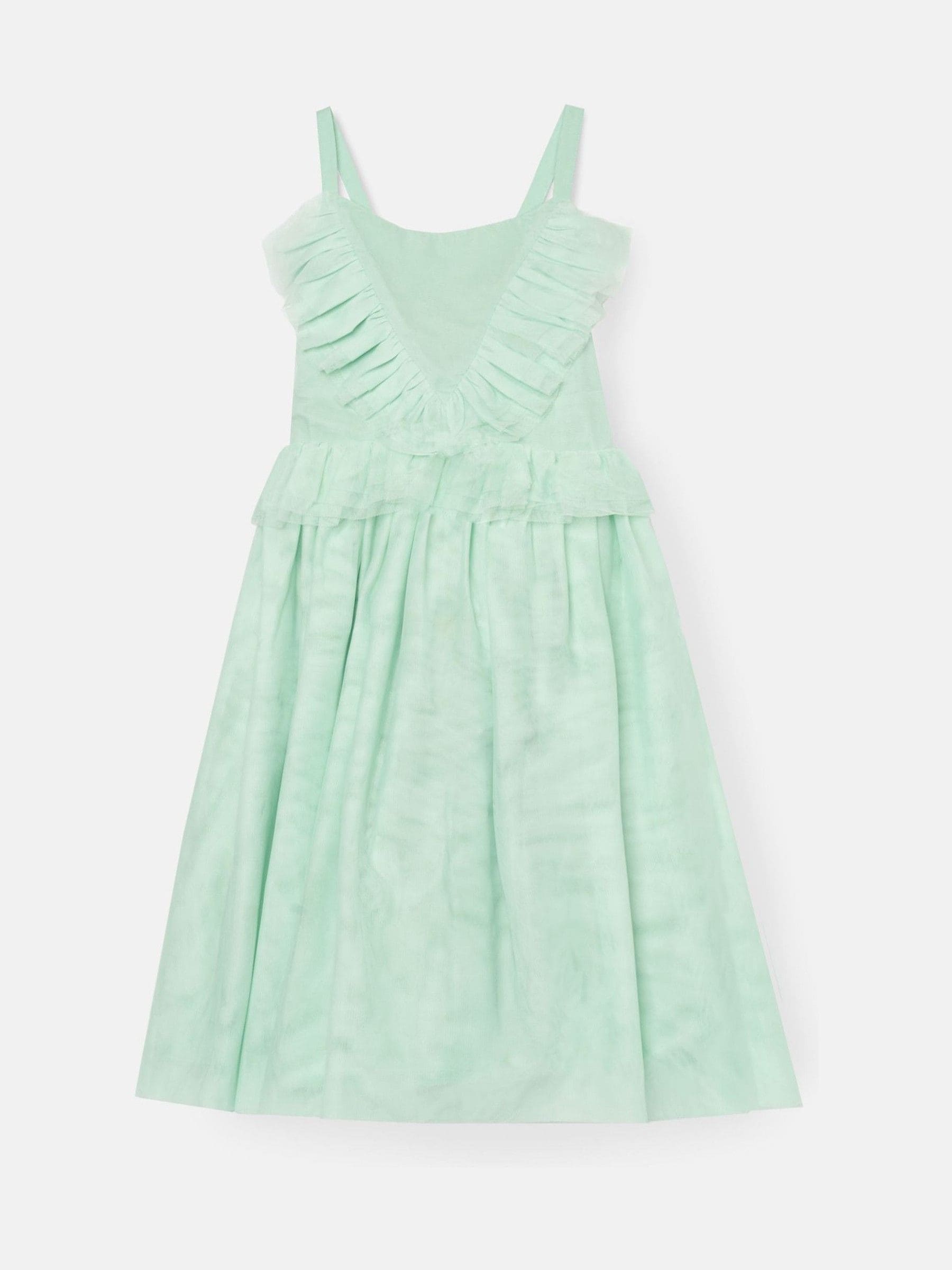 Angel & Rocket Green Liliah Mesh Frill Dress image 6