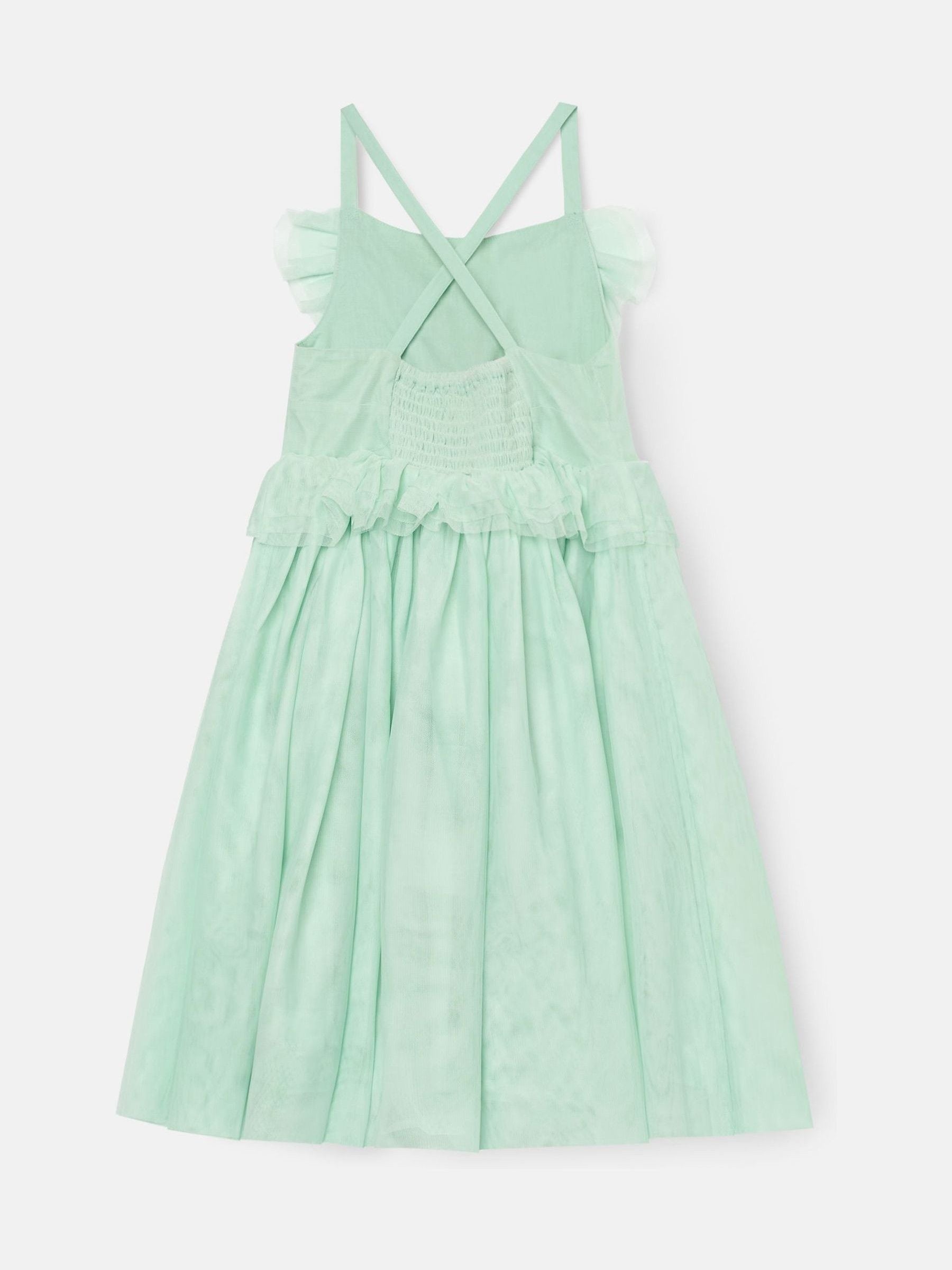 Angel & Rocket Green Liliah Mesh Frill Dress image 7