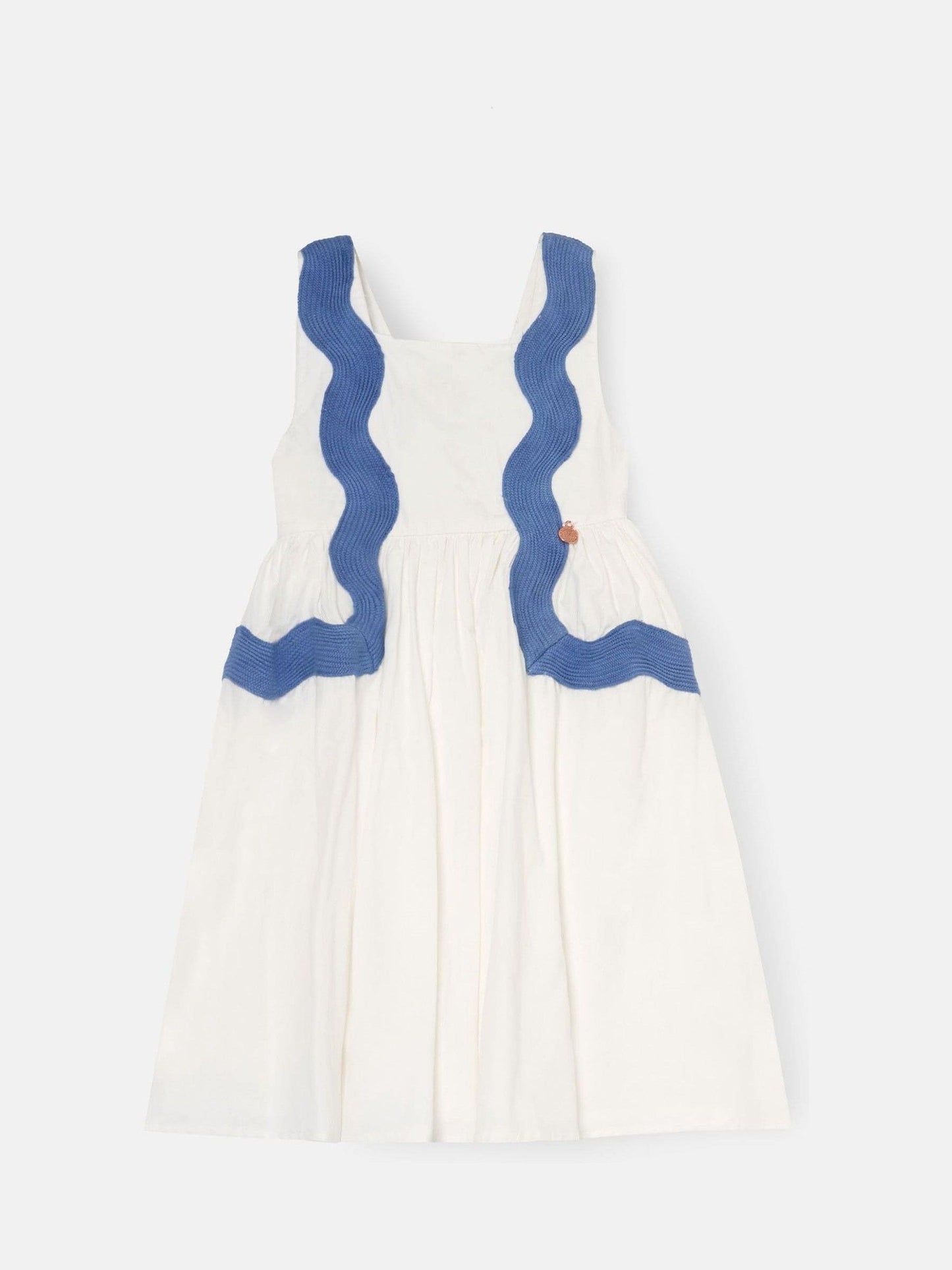Angel & Rocket White Avery Ric Rac Panelled Dress image 6