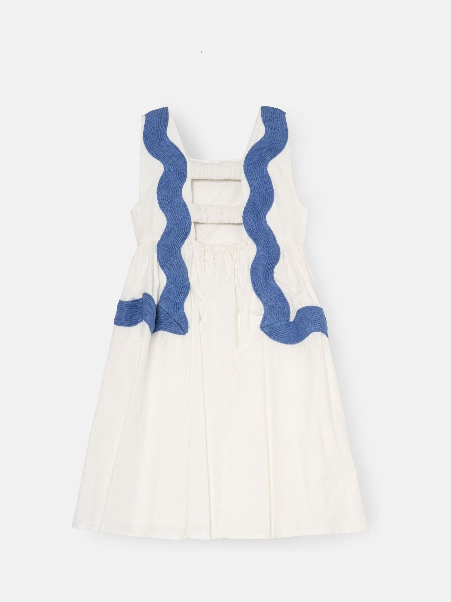 Angel & Rocket White Avery Ric Rac Panelled Dress image 7