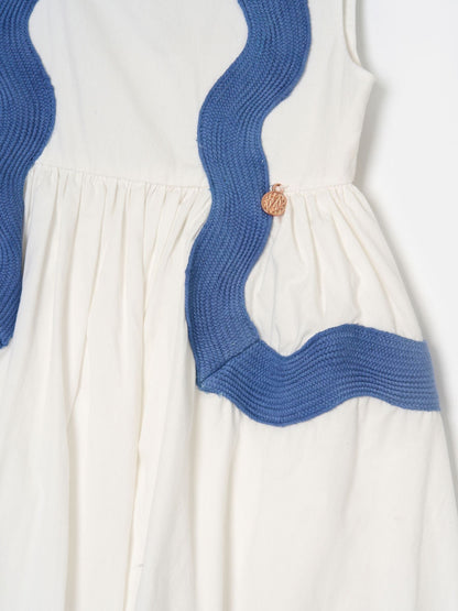 Angel & Rocket White Avery Ric Rac Panelled Dress image 8