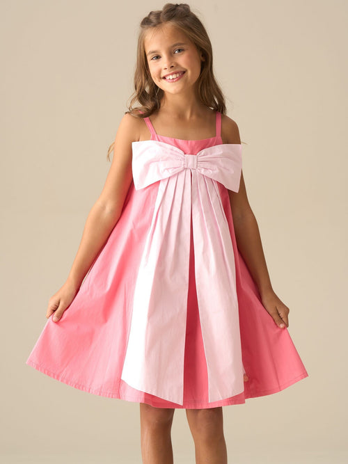 Dsiney Kidz - Angel & Rocket Pink Libby Bow Pleat Dress image 1