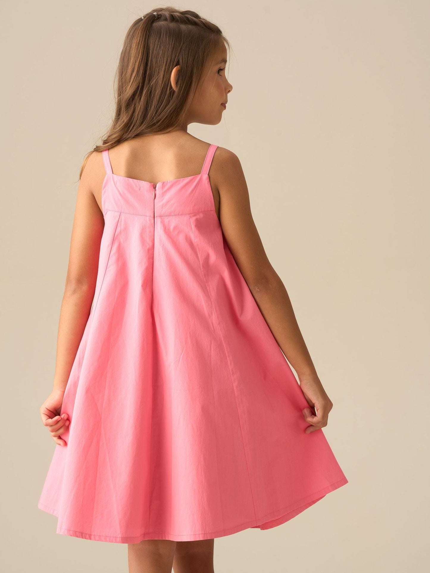 Angel & Rocket Pink Libby Bow Pleat Dress image 3