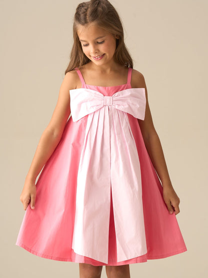 Angel & Rocket Pink Libby Bow Pleat Dress image 4
