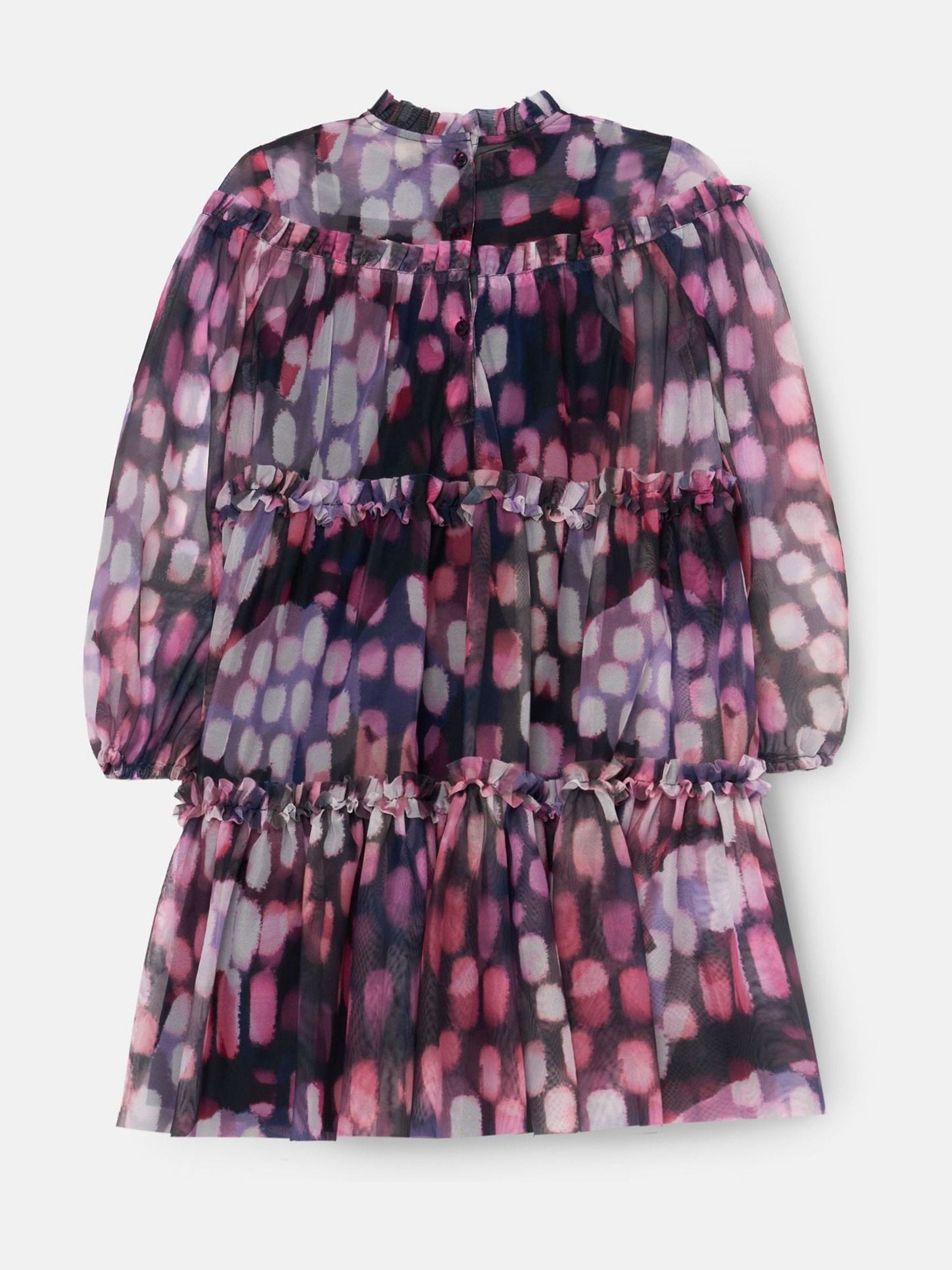 Angel & Rocket Purple Cara Printed Swing Mesh Dress image 6