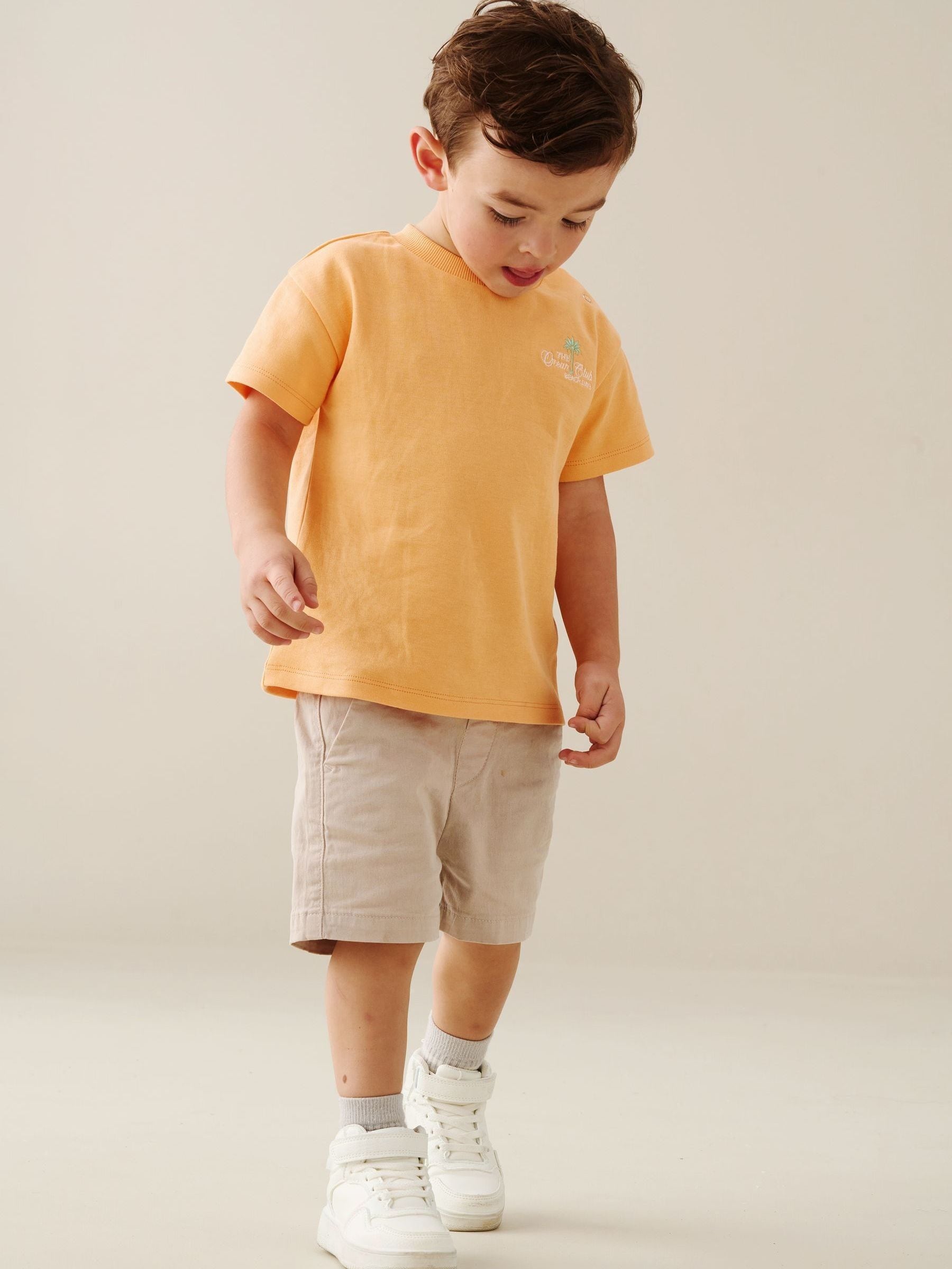 Dsiney Kidz - Angel & Rocket Grey Quinn Stone Chino Shorts image 2