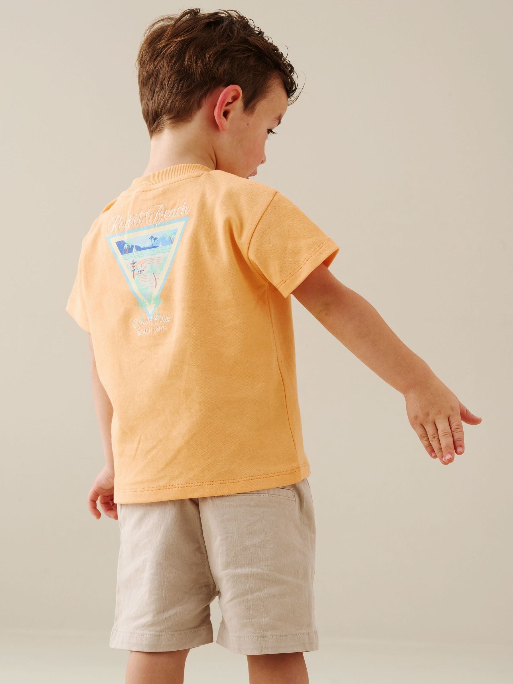 Dsiney Kidz - Angel & Rocket Grey Quinn Stone Chino Shorts image 3