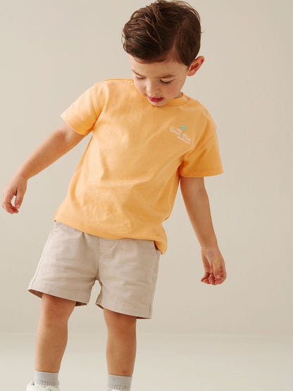 Dsiney Kidz - Angel & Rocket Grey Quinn Stone Chino Shorts image 1