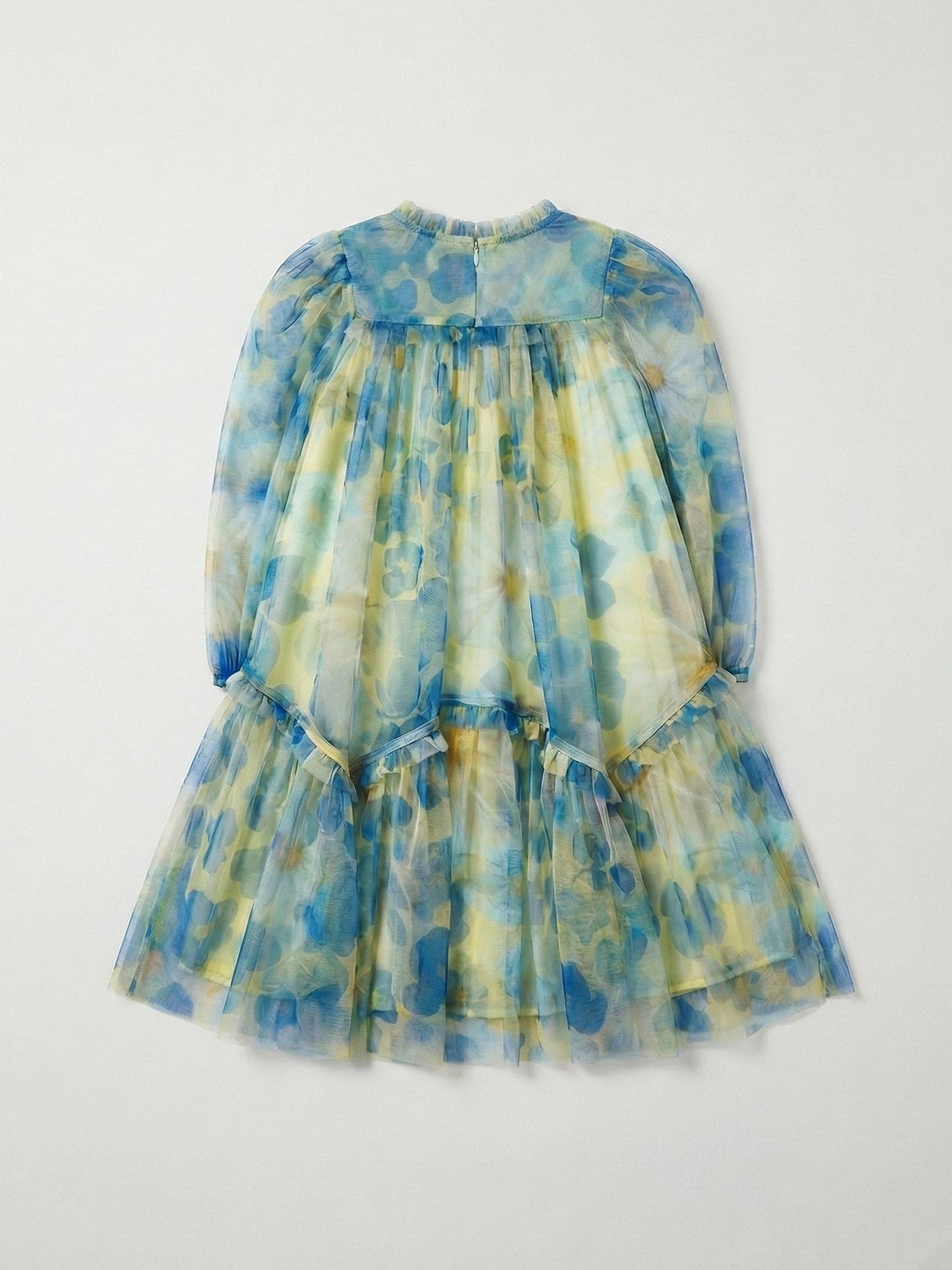 Angel & Rocket Yellow Beatrice Mesh Frill Dress image 3