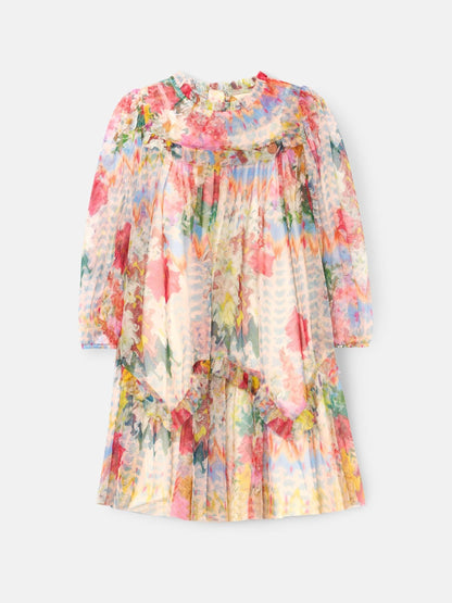 Angel & Rocket Cream Beatrice Mesh Frill Dress image 5