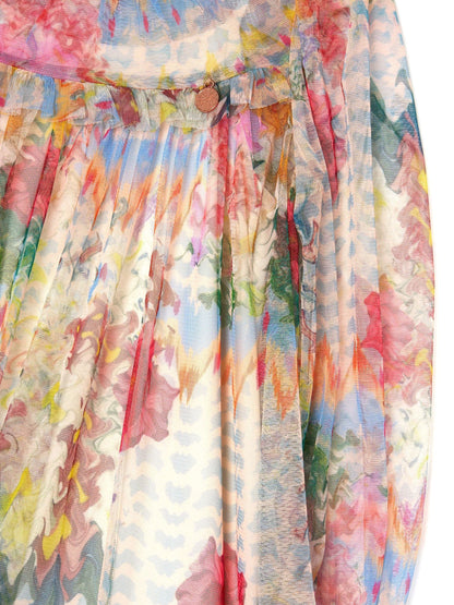 Angel & Rocket Cream Beatrice Mesh Frill Dress image 7