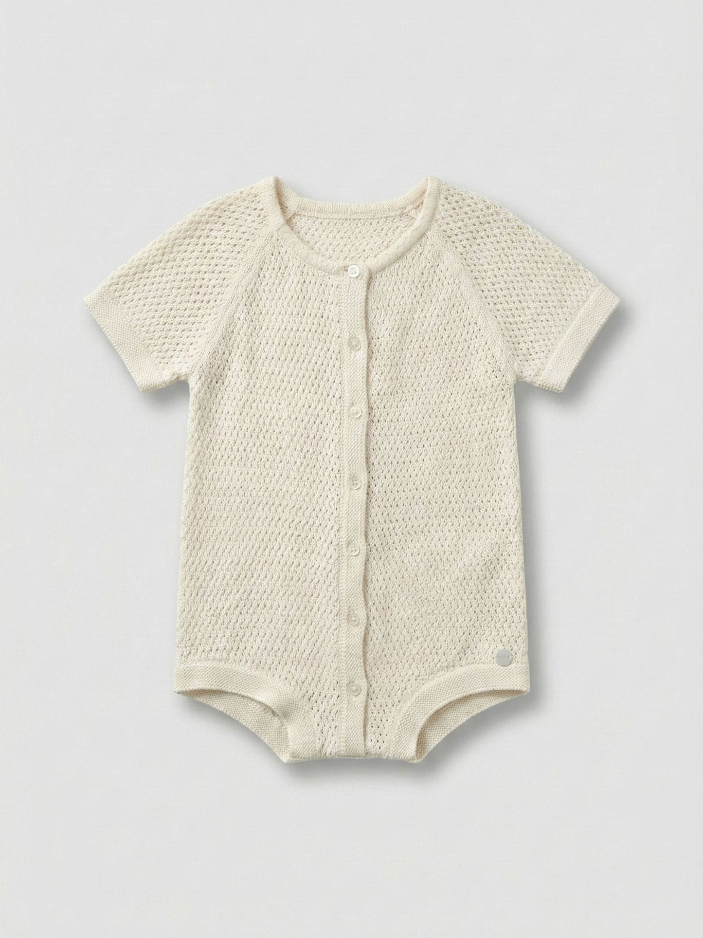 Angel & Rocket White Lou Knitted Rompersuits image 4