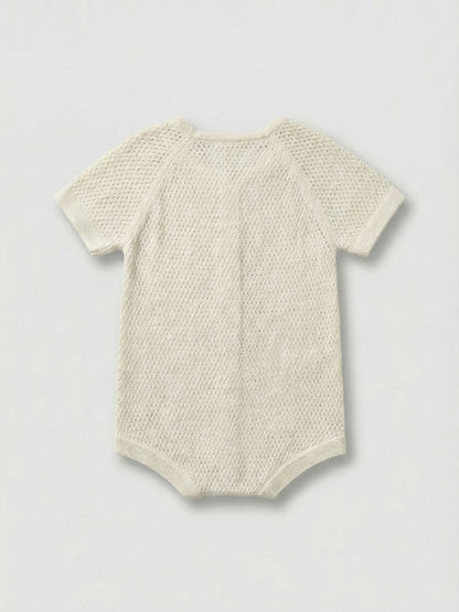 Angel & Rocket White Lou Knitted Rompersuits image 5
