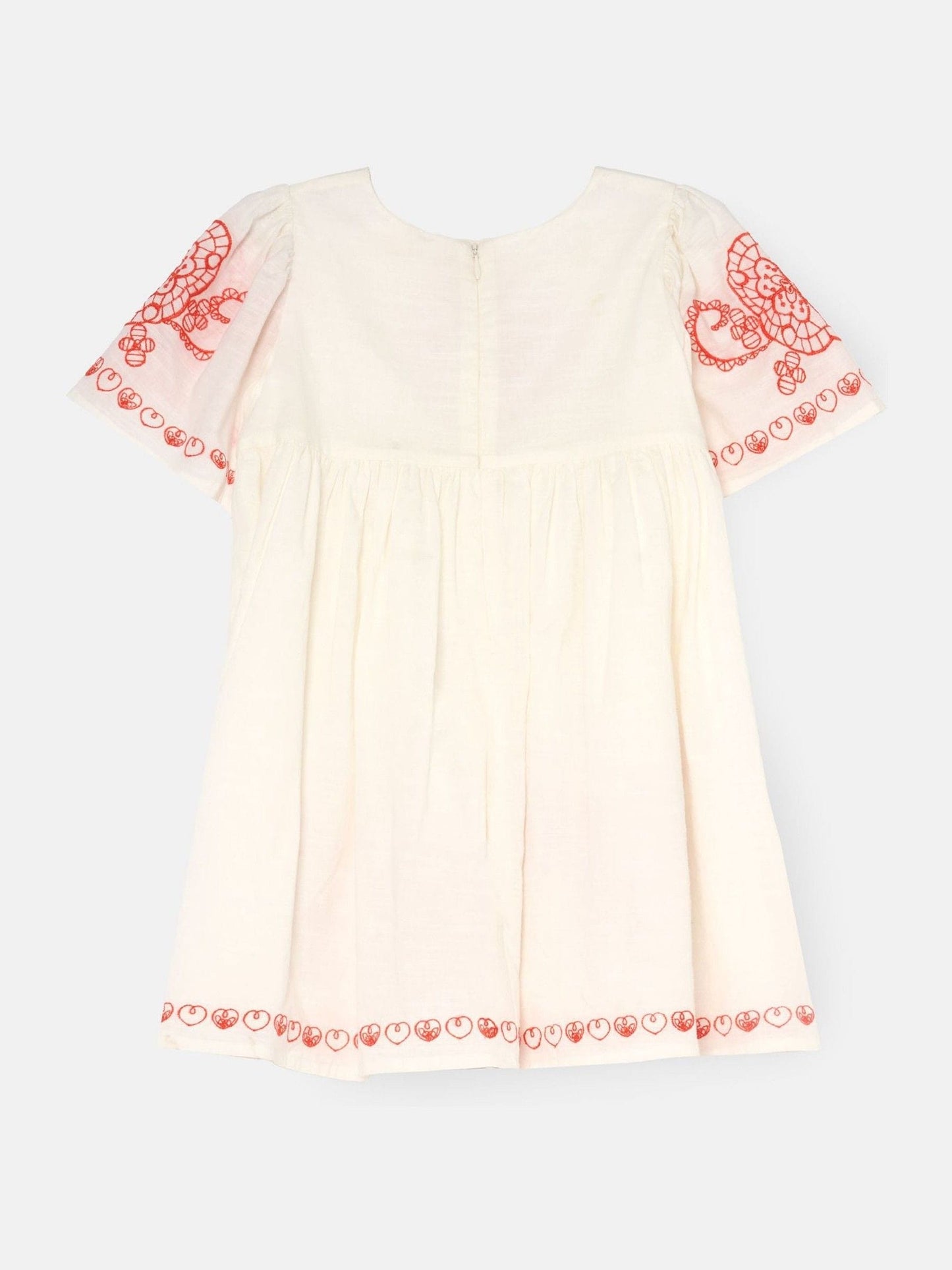Angel & Rocket White Reyna Ivory Embroidered Swing Dress image 8