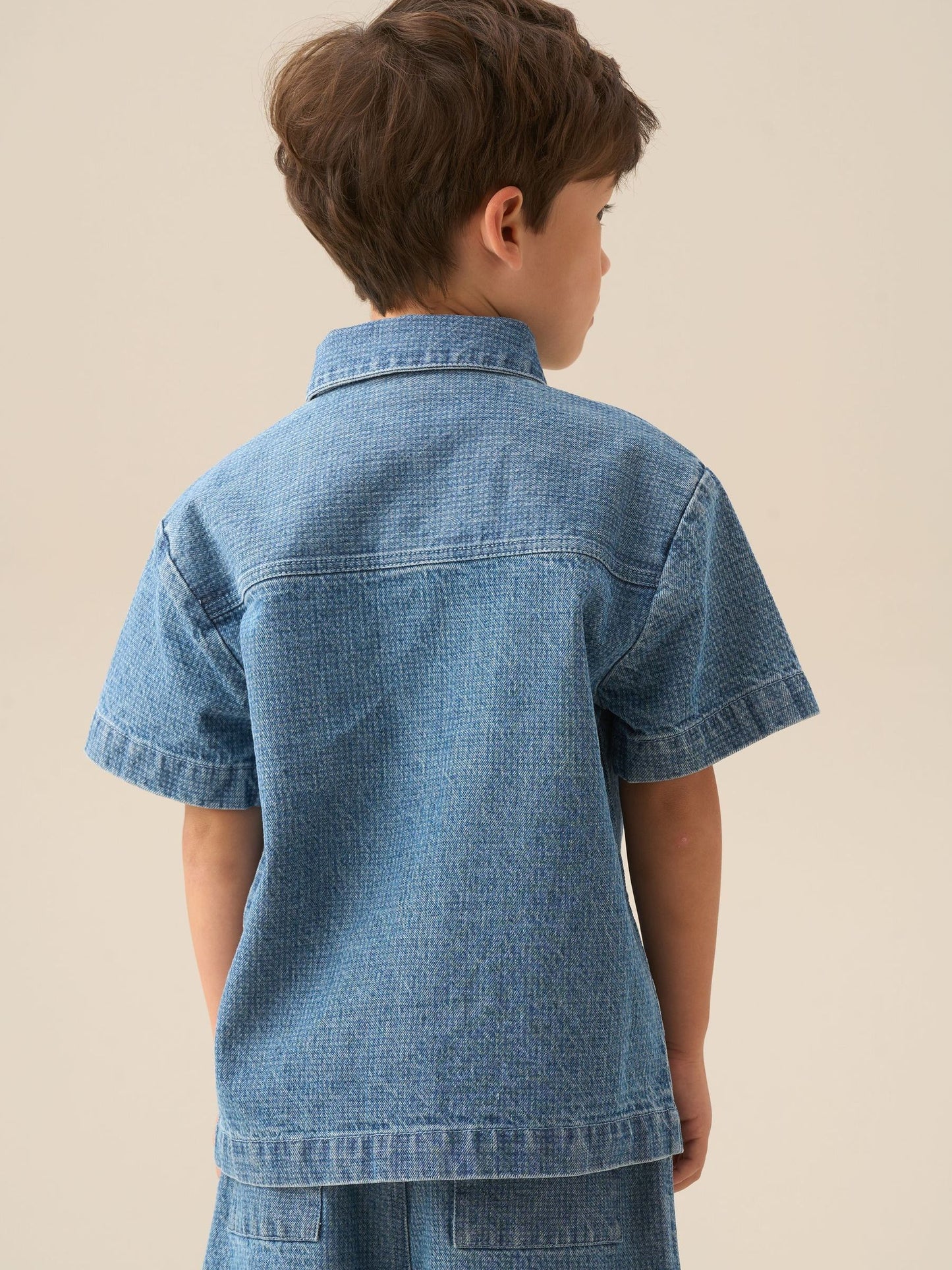 Dsiney Kidz - Angel & Rocket Blue Max Jacquard Denim Shirt image 3