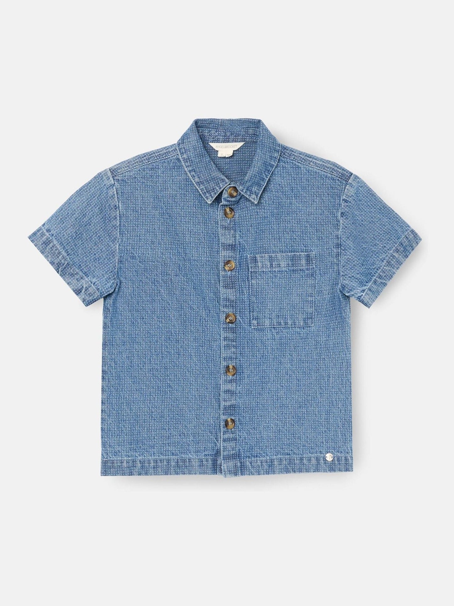 Dsiney Kidz - Angel & Rocket Blue Max Jacquard Denim Shirt image 6