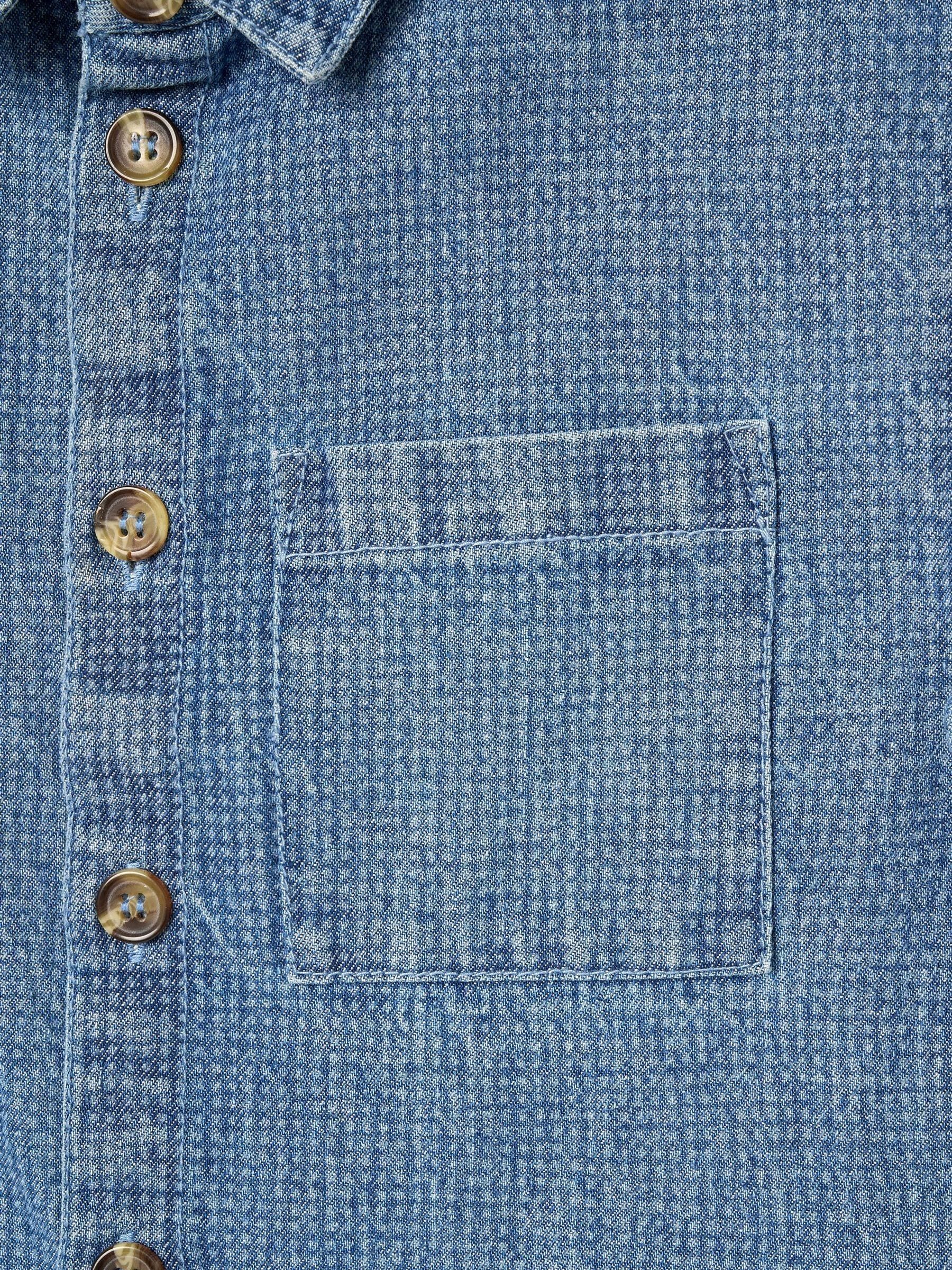 Dsiney Kidz - Angel & Rocket Blue Max Jacquard Denim Shirt image 8