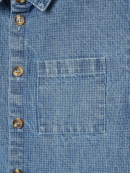 Dsiney Kidz - Angel & Rocket Blue Max Jacquard Denim Shirt image 8
