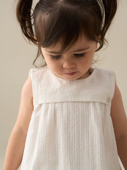 Angel & Rocket White Lila Stripe Ric Rac Bloomer Dress image 4