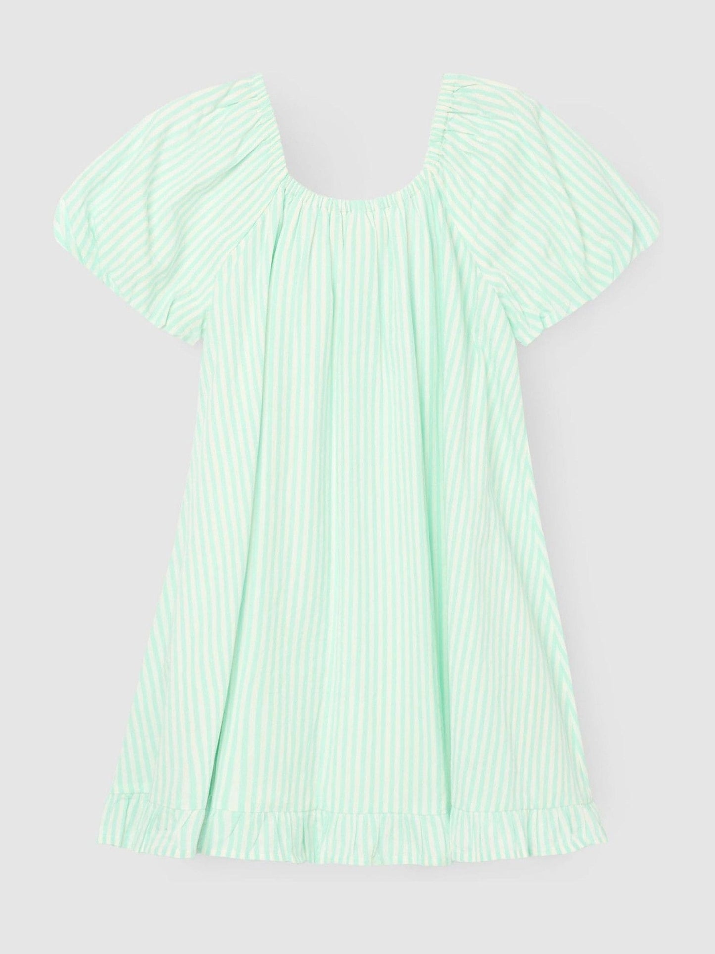 Angel & Rocket Green Coletta Corsage Stripe Swing Dress image 6