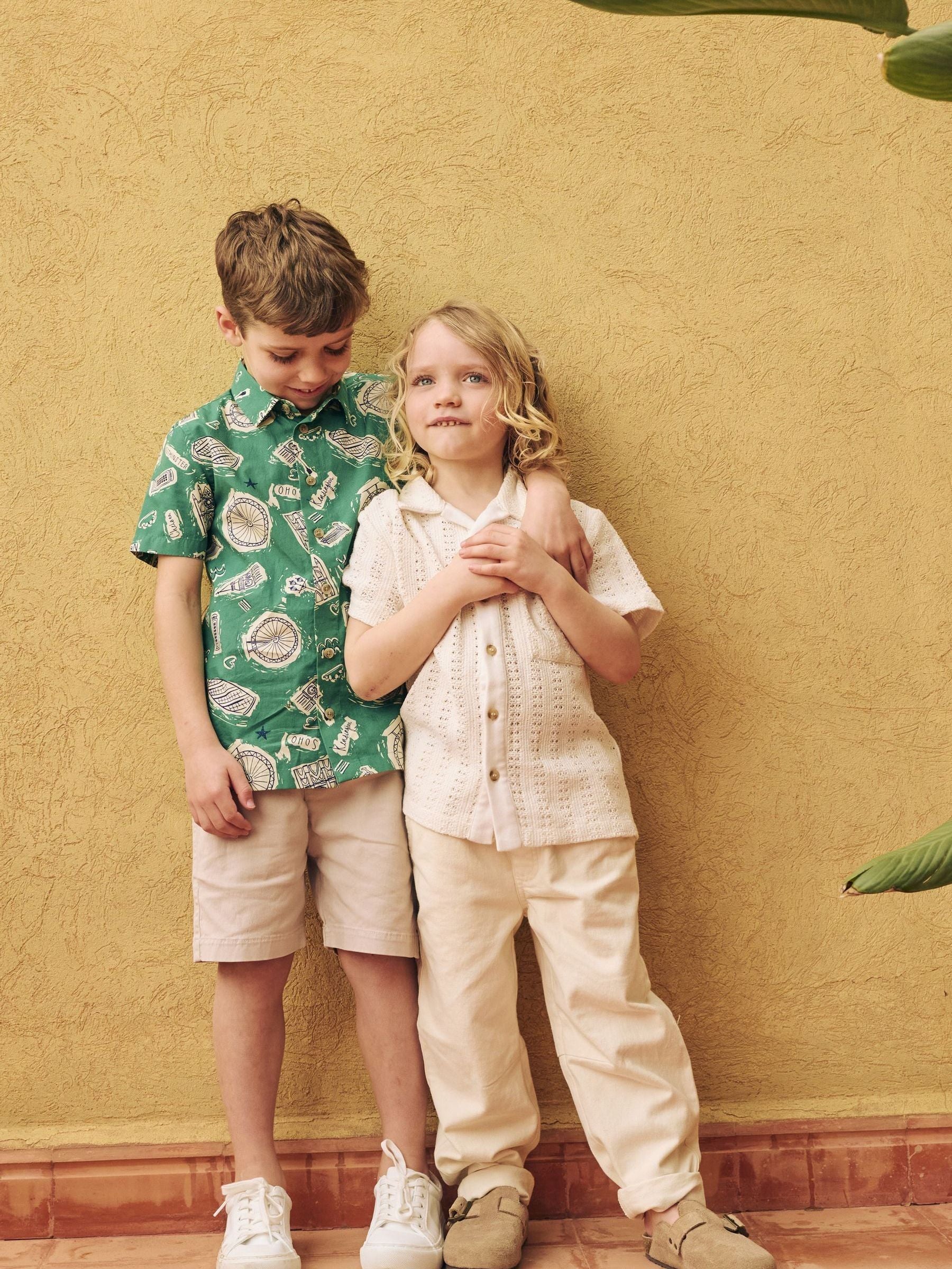 Dsiney Kidz - Angel & Rocket Cream Bradley Crochet Embroidered Shirt image 3