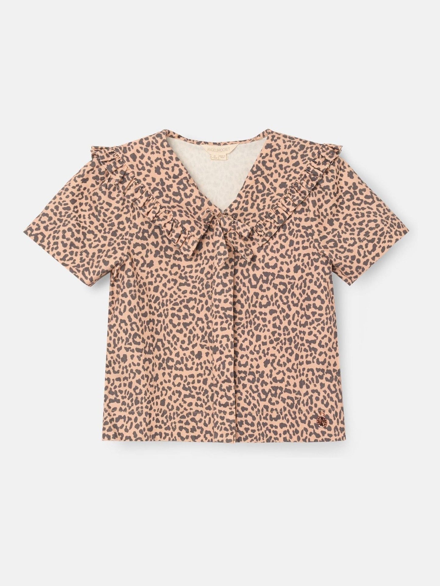 Dsiney Kidz - Angel & Rocket Animal Erika Leopard Collared Tie Blouse image 5
