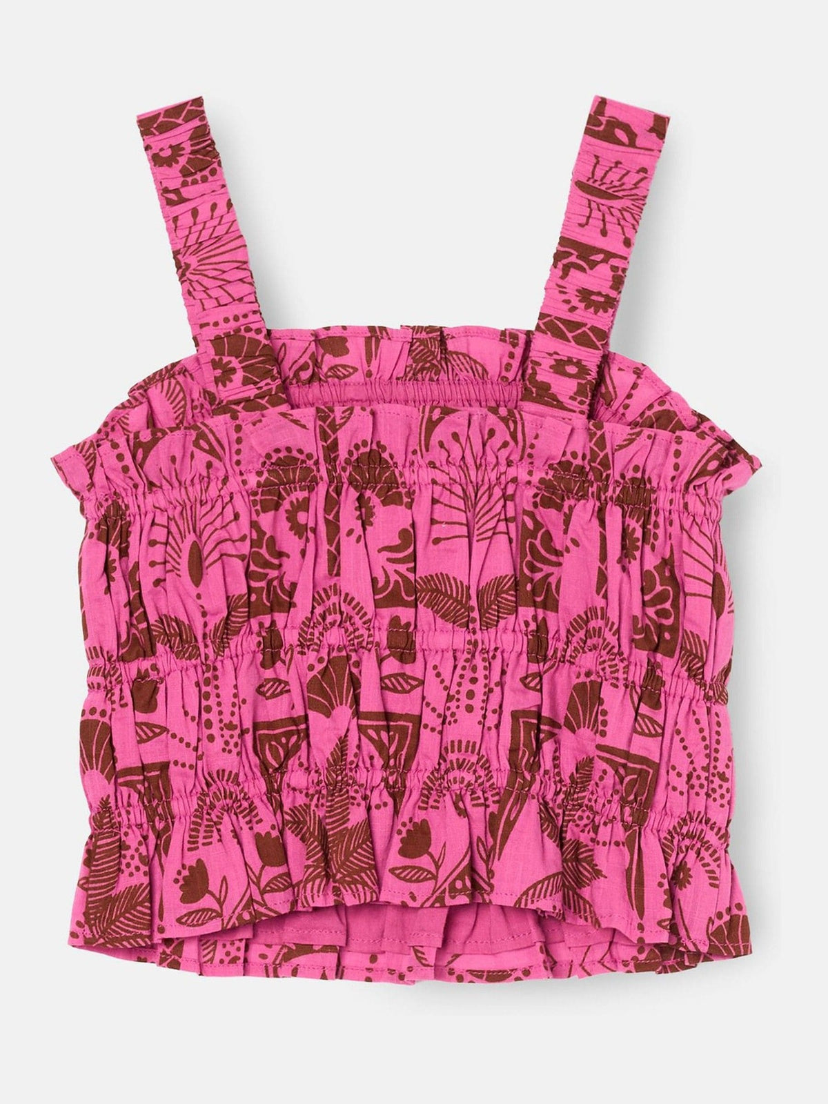 Dsiney Kidz - Angel & Rocket Pink Izzy Palm Print Top image 5