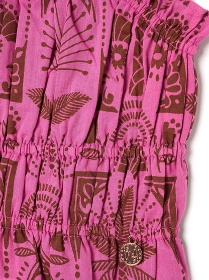 Dsiney Kidz - Angel & Rocket Pink Izzy Palm Print Top image 6