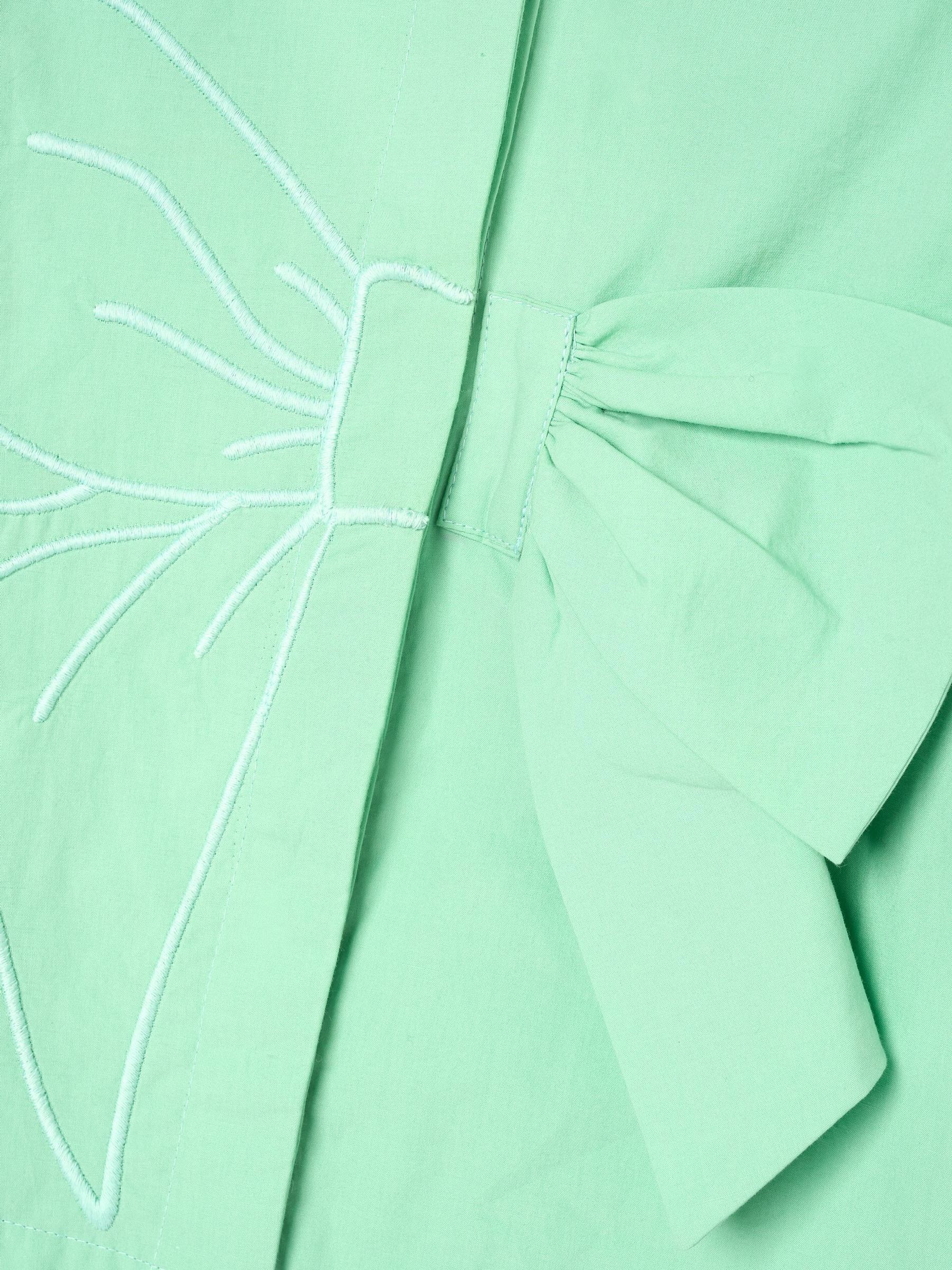Dsiney Kidz - Angel & Rocket Green Roxie Bow Embellished Woven Blouse image 7