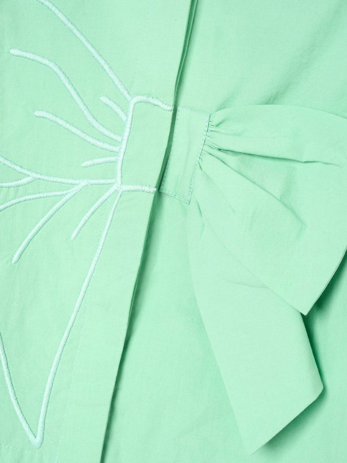 Dsiney Kidz - Angel & Rocket Green Roxie Bow Embellished Woven Blouse image 7