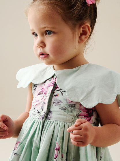 Angel & Rocket Green Sybil Scalloped Collar Dress image 3