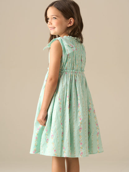 Angel & Rocket Green Gianna Floral Stripe Dress image 4