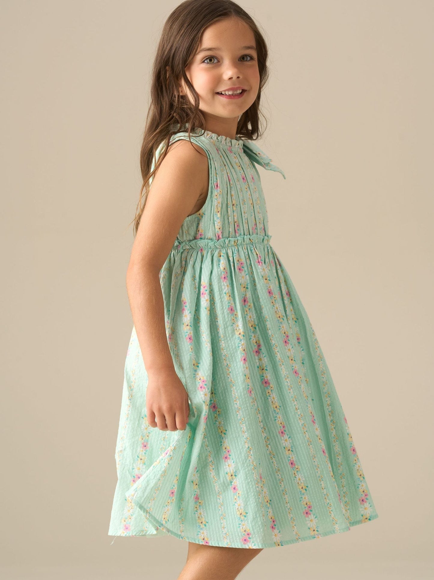 Angel & Rocket Green Gianna Floral Stripe Dress image 5
