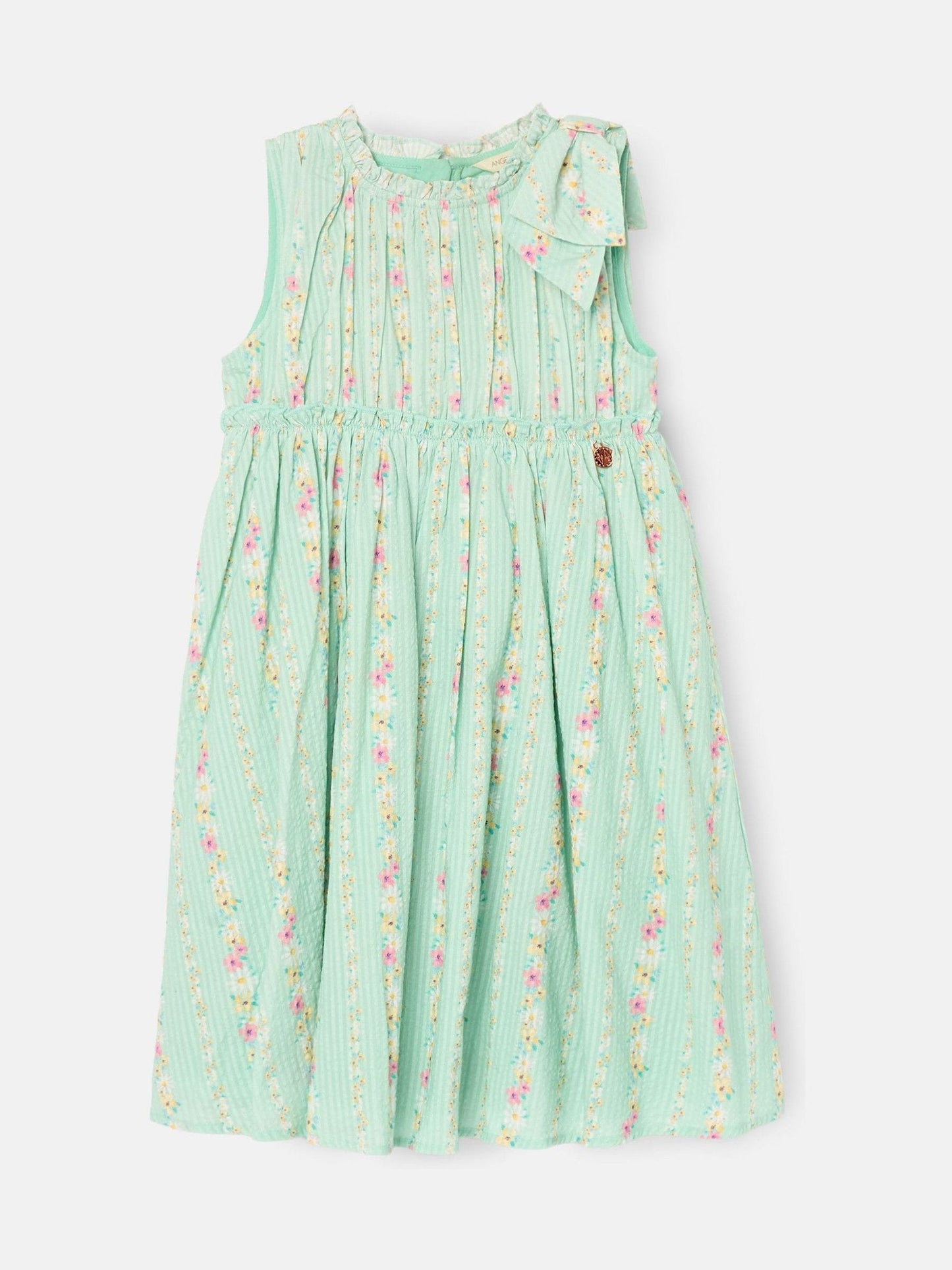 Angel & Rocket Green Gianna Floral Stripe Dress image 6