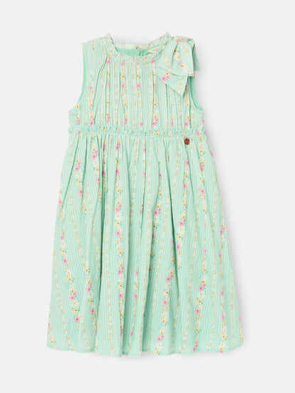 Angel & Rocket Green Gianna Floral Stripe Dress image 6