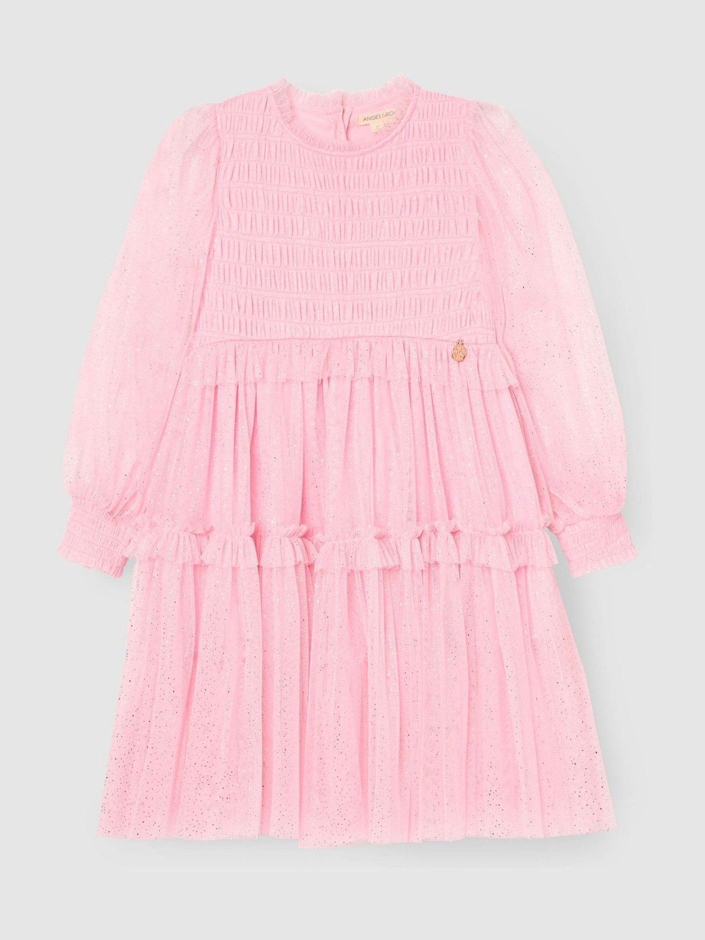 Angel & Rocket Pink Willow Ivory Balloon Sleeve Boho Dress image 6