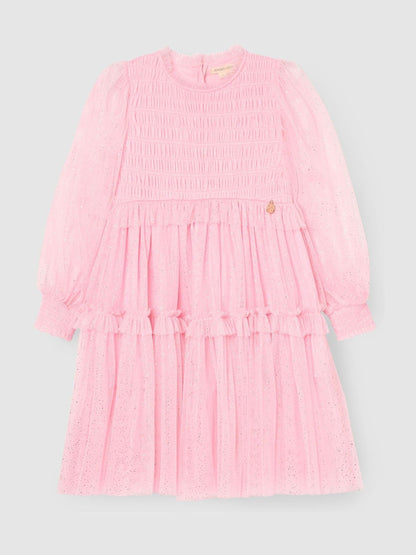 Angel & Rocket Pink Willow Ivory Balloon Sleeve Boho Dress image 6