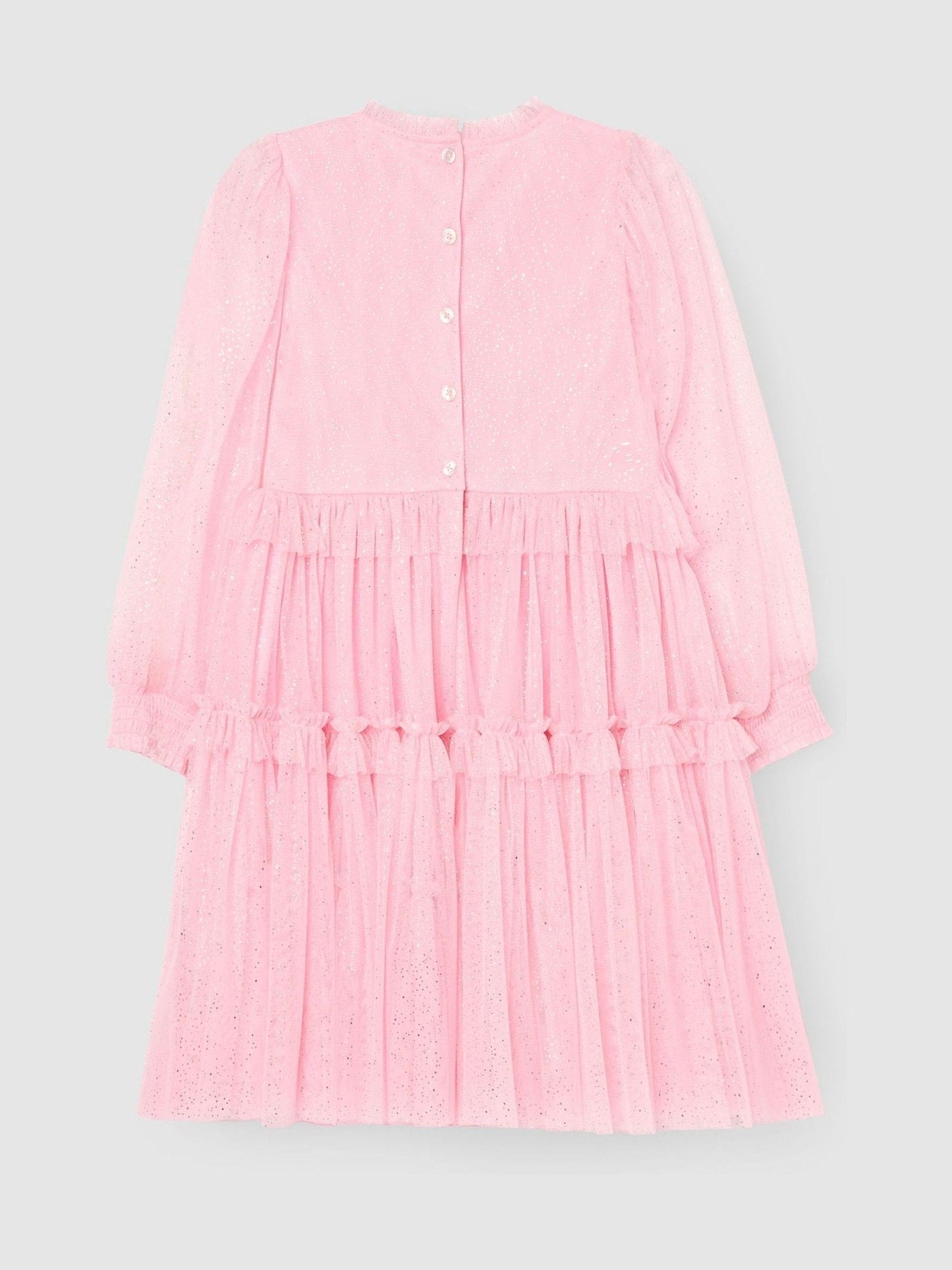 Angel & Rocket Pink Willow Ivory Balloon Sleeve Boho Dress image 7